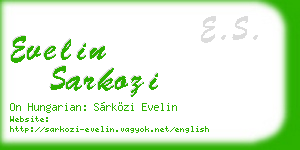 evelin sarkozi business card