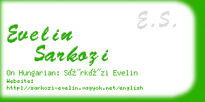 evelin sarkozi business card